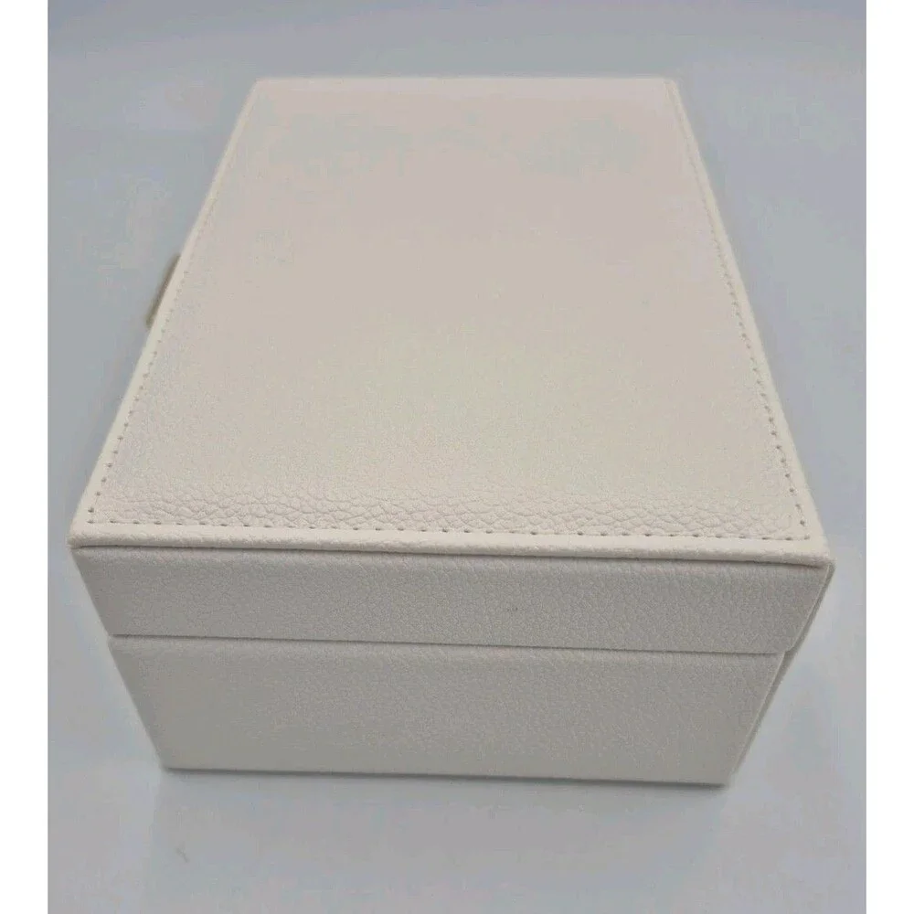 Rachel Zoe Jewelry Box Ivory Tone Faux Tone Hardware Ring Organizer New With Tag